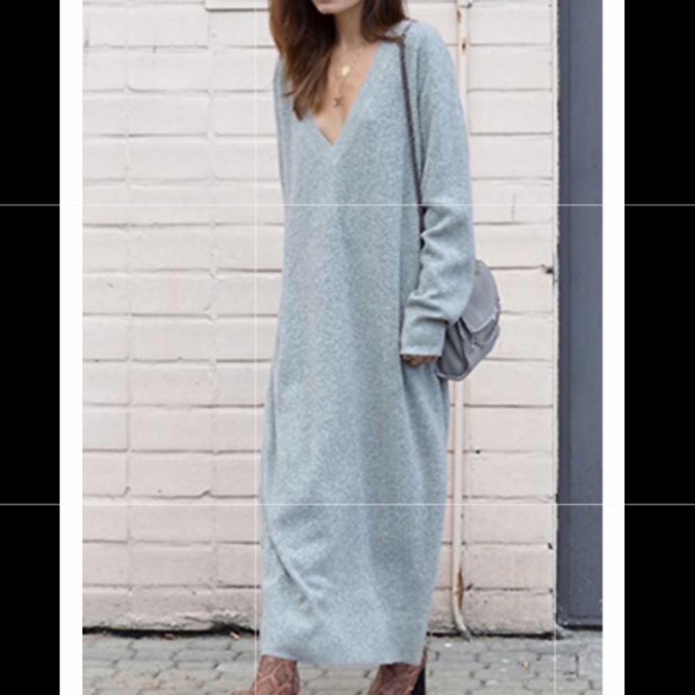 Floor Length Sweater Dress